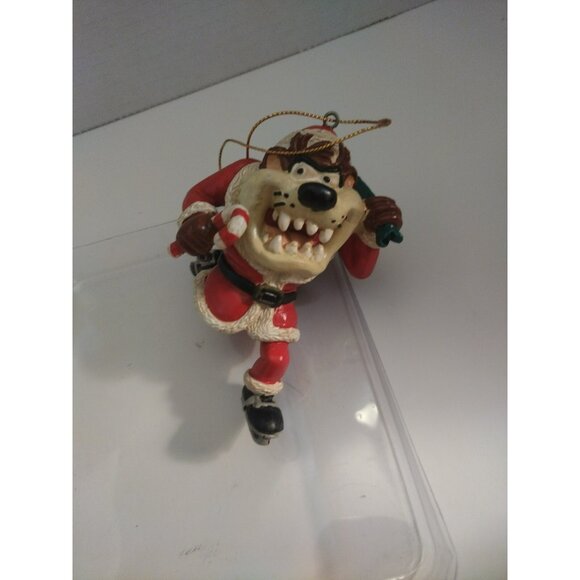 Vtg Warner Bros Bah Humbug Tasmanian Devil Christmas Ornament 1995 A10 - Picture 8 of 10